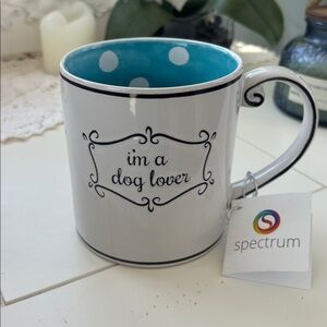 Dog Lover Ceramic Mug - White and Black